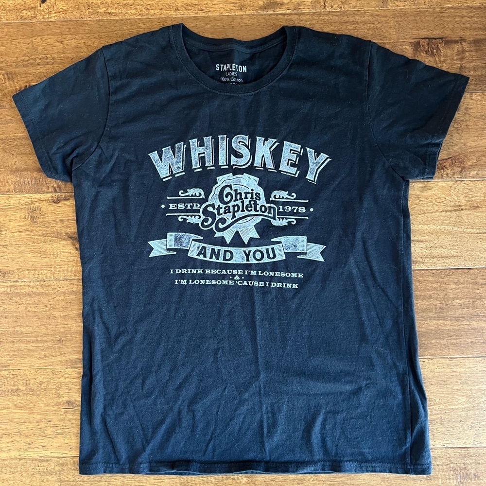 Women’s Stapleton Concert Black Short Sleeve Tee size large